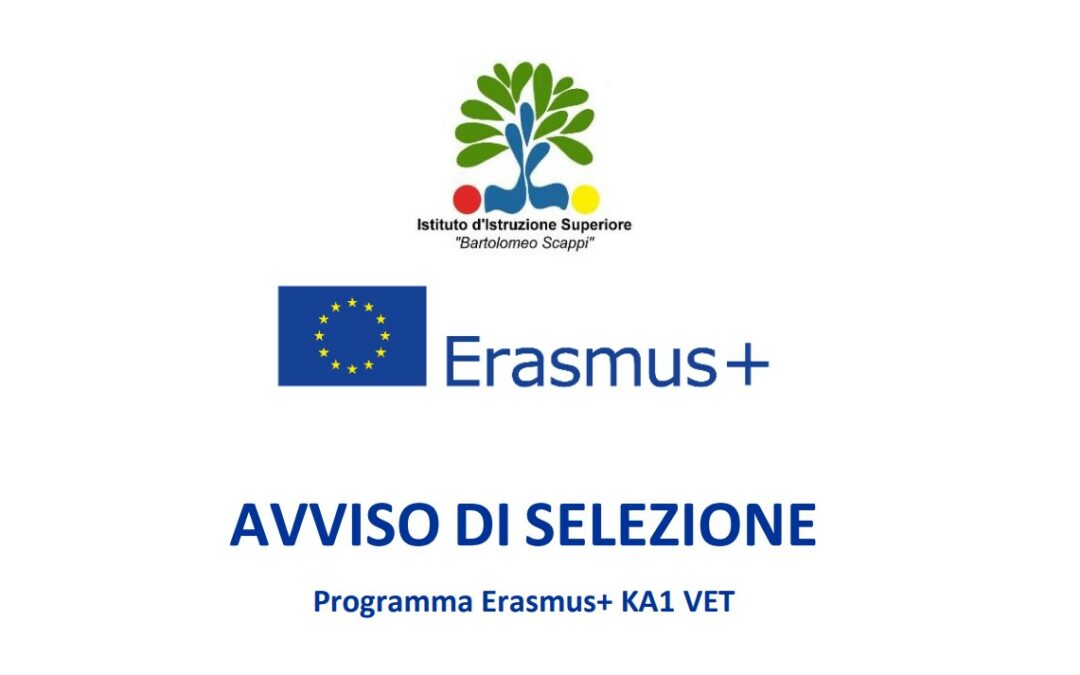 ERASMUS PLUS – Avviso di selezione neodiplomati (a.s. 2022-23) per ESPERIENZA FORMATIVA ALL’ESTERO